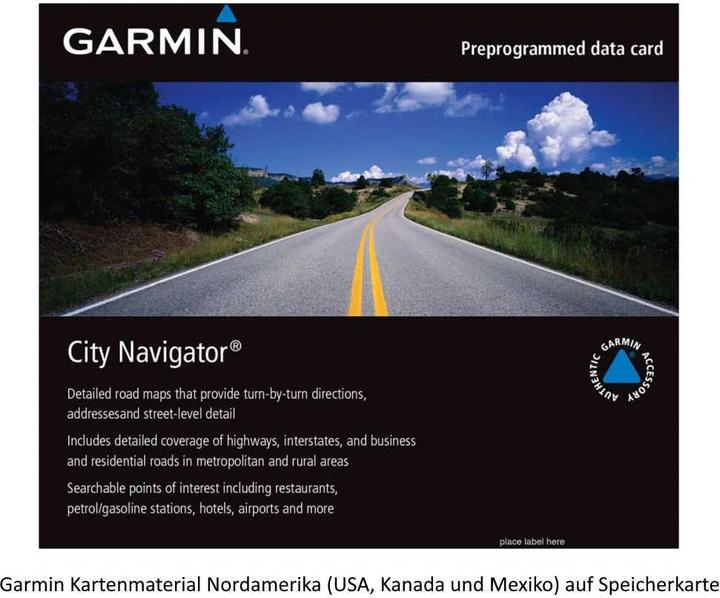 Actual product image Garmin CityNavigator NT North America