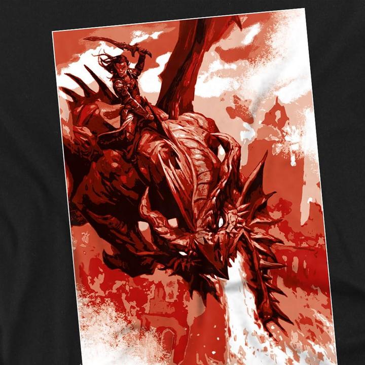 Immagine prodotto Dungeons & Dragons Dragon Rider Maglietta Raffica Uomo (4XL)