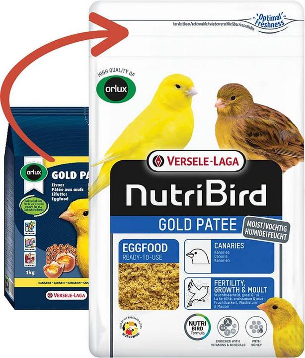 Vorlux - Nutribird Gold Patee Canaries - 1 kg (1 x, 1 kg)