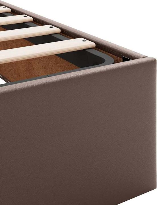 Produktbild VidaXL Ottoman-Bett ohne Matratze Braun 100x200 cm Kunstleder (100 x 200 cm)