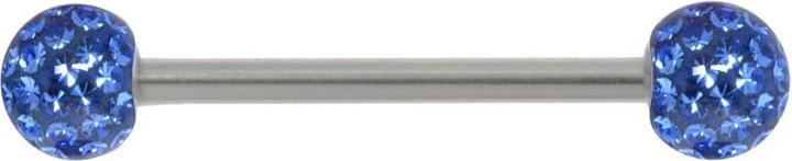 Image du produit Bijouteria Piercing langue (Zircone, Résine époxy, Acier chirurgical 316L)