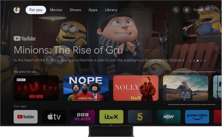 Actual product image TCL 75C855 (75", Mini-LED, 4K, 2024)