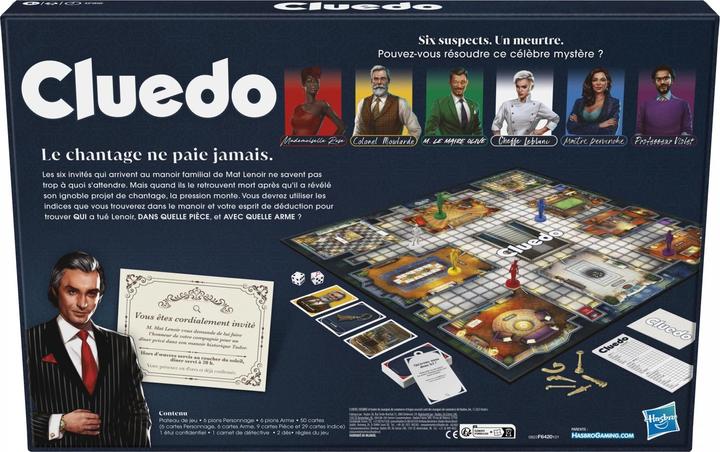 Immagine prodotto Hasbro Gioco Cluedo, Gioco da tavolo, Detective, 8 anni, 45 min, Gioco per famiglie (Danese)