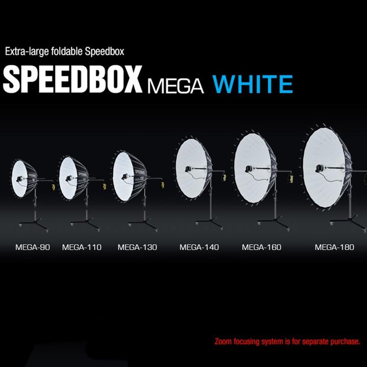 Actual product image SMDV Speedbox Mega 130 Deep Softbox 130cm Wit Bowens Mount
