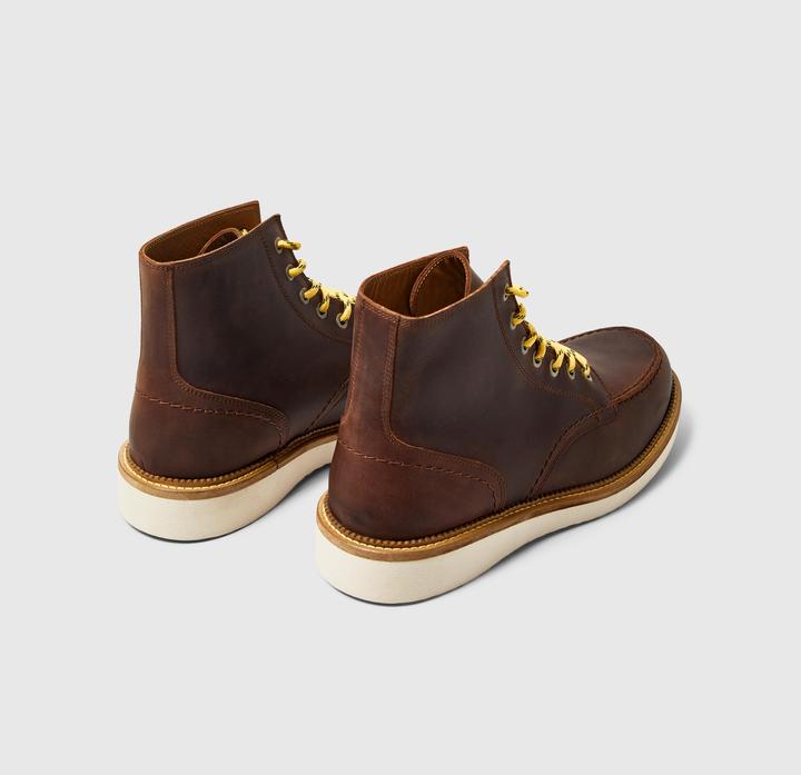 Actual product image Selected Homme Moc Toe Leather Boots (40)