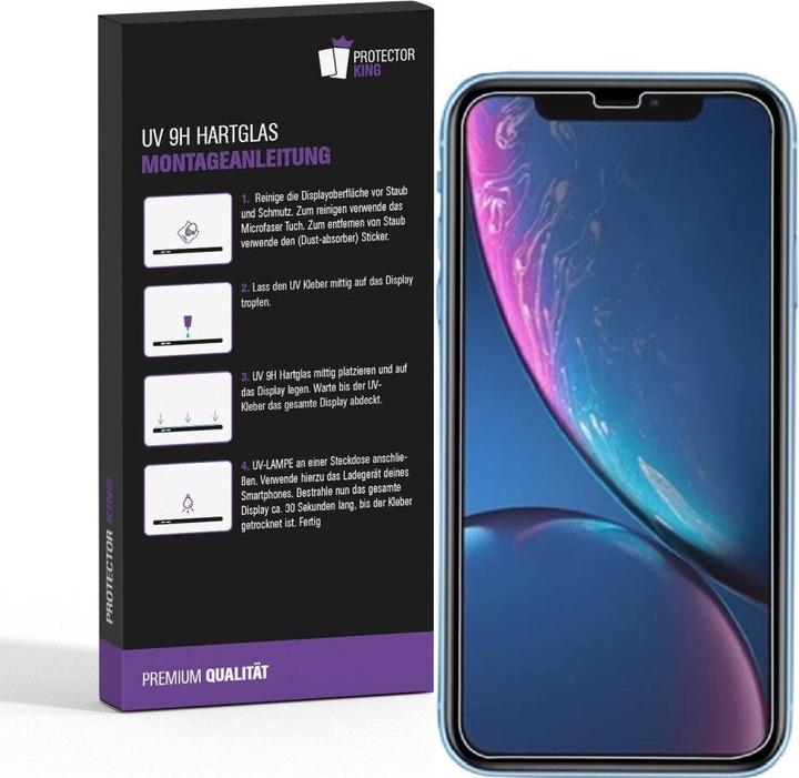 Produktbild Protectorking 2x UV Liquid Echtes Tempered 9H Panzerhartglas 3D KLAR (2 Stück, Apple iPhone 11 Pro Max)