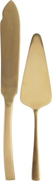 Produktbild House Doctor Kuchen-Set, Golden (Tortenheber, Tortenmesser)