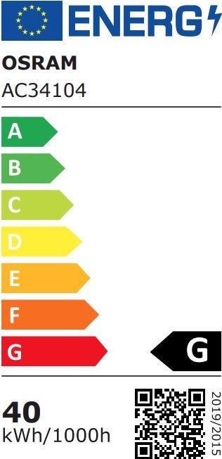 Energie-Label Osram Leuchtstofflampe (G13, 36 W, 3350 lm, 1 x, A)