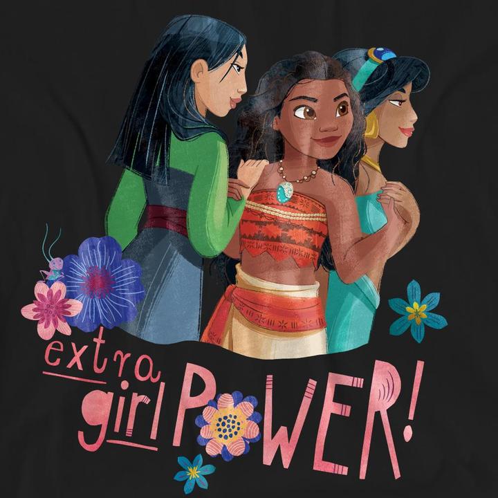Immagine prodotto Disney Princess Extra Girl Power! Maglietta Mulan Moana Jasmine Adulto Unisex (XXL)