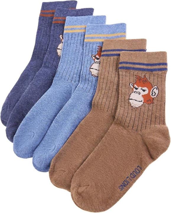 Cognac-Melange, Marineblau-Melange, Blau-Melange