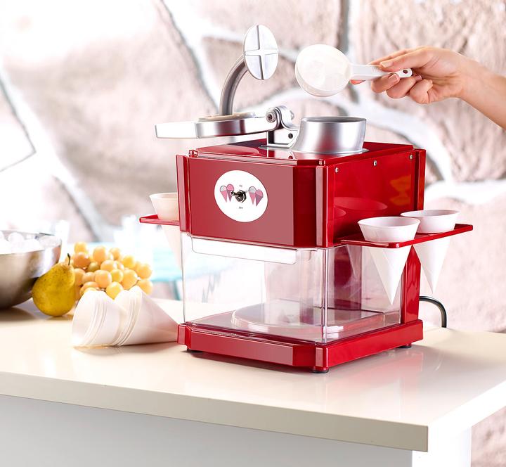 Produktbild Rosenstein & Söhne Shaved-Ice-Maker inkl. 4 Kunststoff-Eisbechern und 4 Servierhalter