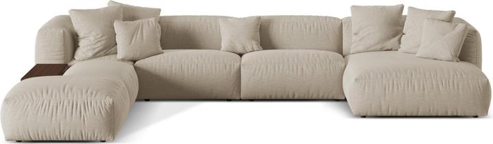 Actual product image Micadoni Modular Panoramic Left Corner Sofa, "Martina", 5 Seats, 406x280x75 Made in Europe (Sofa landscape)