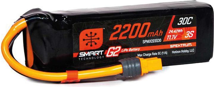 Spektrum 2200mAh 3S 11.1V Smart G2 LiPo 30C IC3 (11.10 V, 2200 mAh)