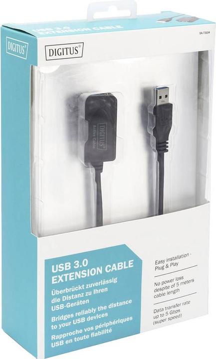 Produktbild Digitus USB3.0 Aktives Verlängerungskabel (5 m, USB 3.2)