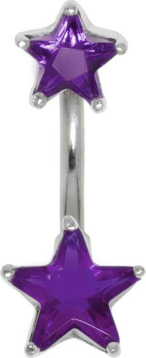 Bijouteria Bauchpiercing (Chirurgenstahl 316L, Kristall, Silber 925)