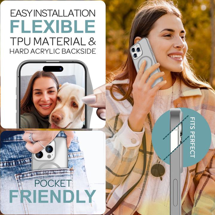 Image du produit Nalia Étui hybride mat avec fonction MagSafe (Apple iPhone 16 Pro)