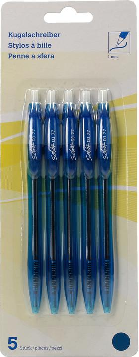 Produktbild Scriva Kugelschreiber DJ77 (blau/transparent, 5 x)