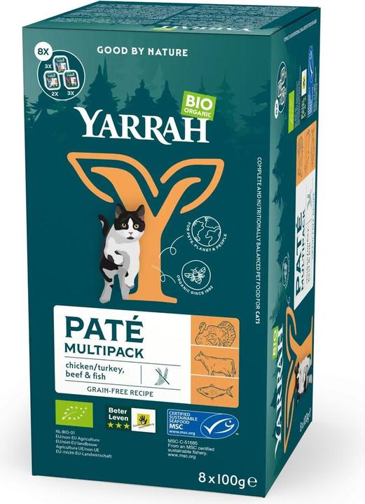 Yarrah Paté (Junior, Adulto, Senior, 16 pz., 1600 g)