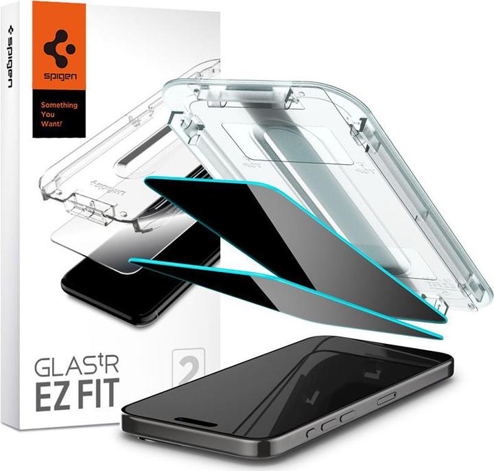 Image du produit Spigen EZ Fit GLAS.tR Privacy (1 pièce(s), Apple iPhone 15 Pro Max)