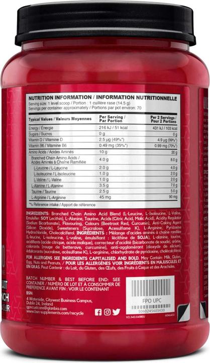 Actual product image BSN Amino X (Fruit Punch, 1 pcs., 435 g)