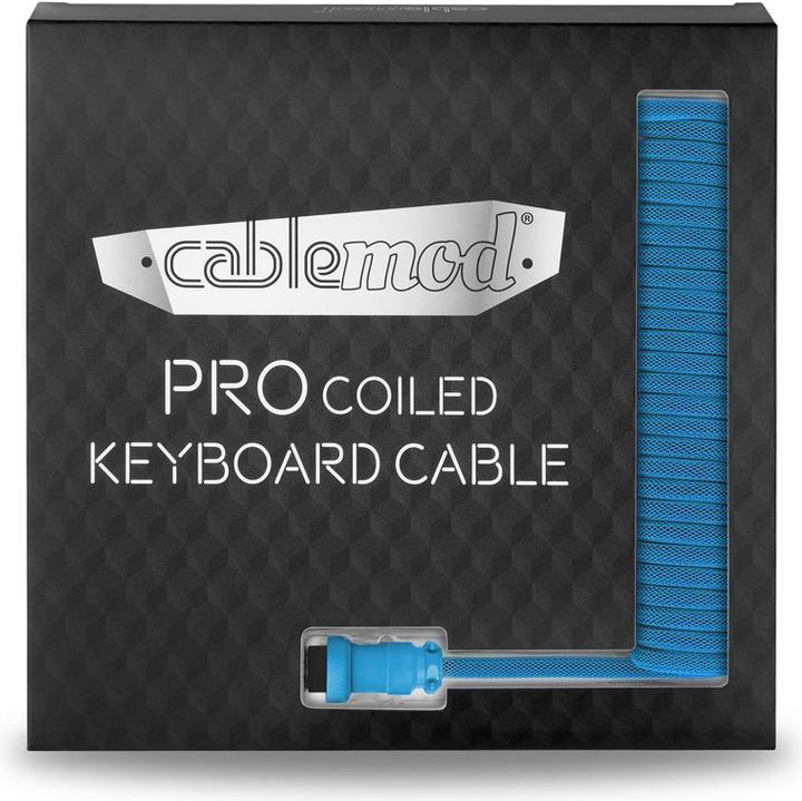 Actual product image CableMod Pro Coiled Keyboard Cable Micro-USB to USB Type A, Specturm (1.50 m, USB 2.0)