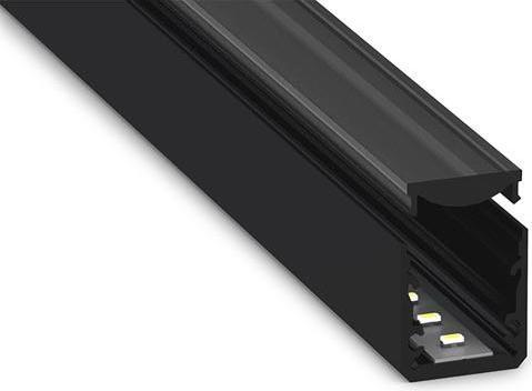 Produktbild LEDsON Slimline 15fl - Leistungsstarker Aluminiumprofil Für Led-Streifen - Premiumqualität - Schwarz - 2 m (200 cm)