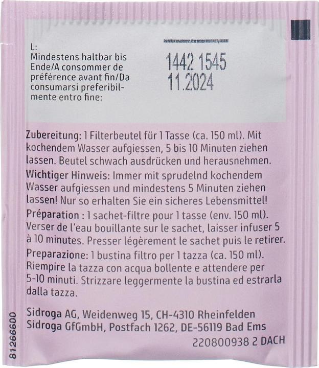 Nährwerte und Zutaten Sidroga Orangenblütentee (69 g)
