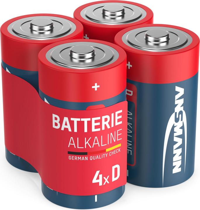 Produktbild Ansmann Mono (D)-Batterie Alkali-Manga (4 Stk., D, 1300 mAh)