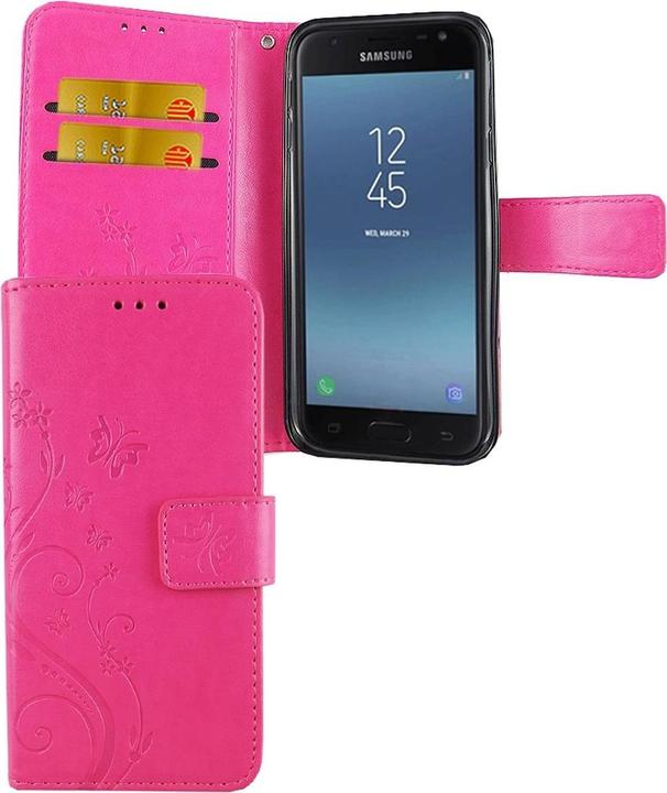 Produktbild König Design Hülle Handy Schutz für Samsung Galaxy J3 (2017) Case Cover Tasche Wallet Etui (Samsung Galaxy J3 (2017))