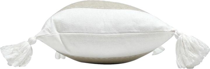 Immagine prodotto Casativo Cuscino decorativo con strisce e pom pom (30 x 50 cm)