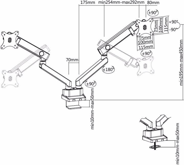 Immagine prodotto Icy Box IB-MS314-T (Tavolo, 32")