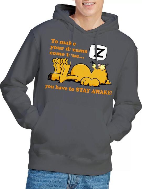 Immagine prodotto Garfield Stay Awake Felpa con Cappuccio Uomo (L)