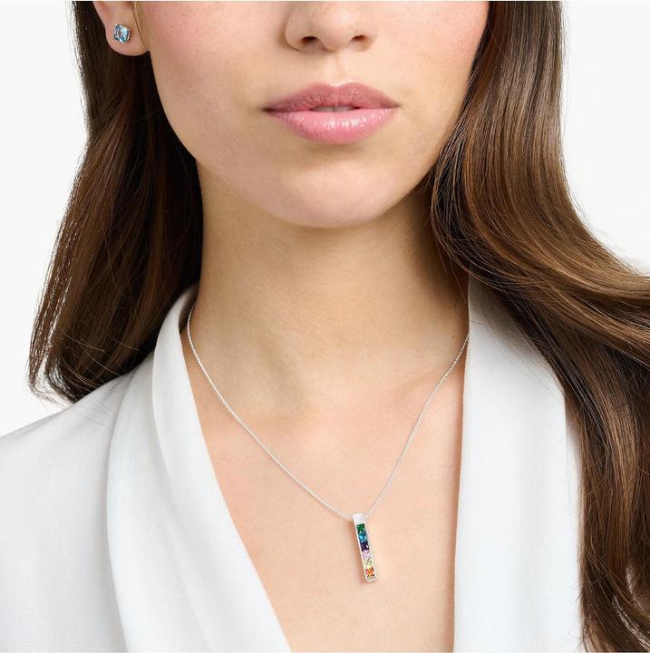 Immagine prodotto Thomas Sabo Catena pietre colorate argento (Argento 925, 40 - 45 cm)