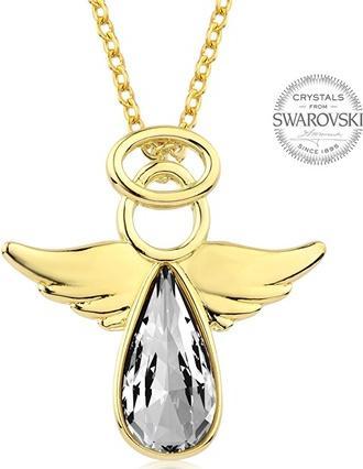 Levien Gold-plated necklace with crystal Angel Rafael (L)