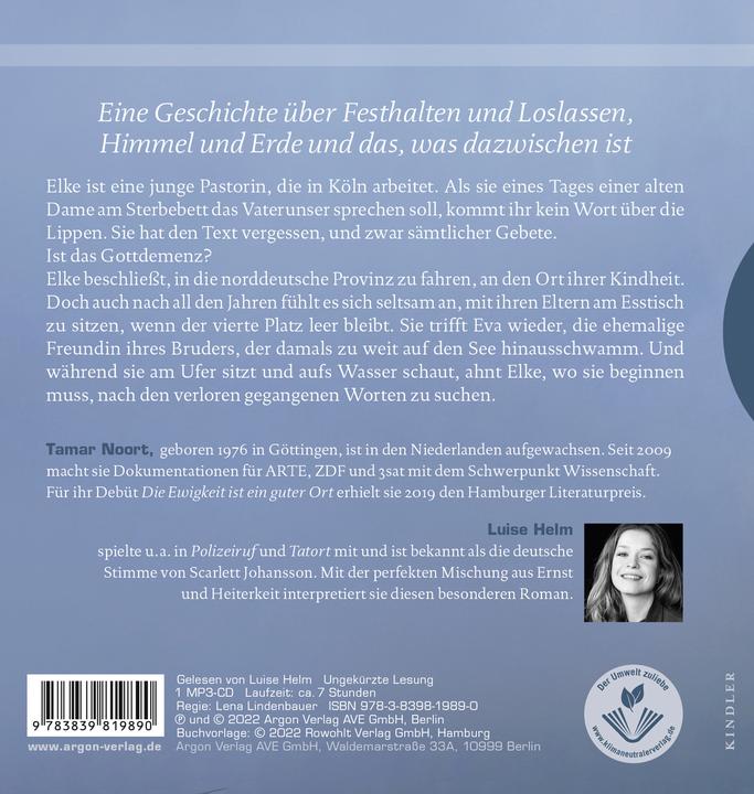 Produktbild Die Ewigkeit ist ein guter Ort (Tamar Noort, Luise Helm, Deutsch)