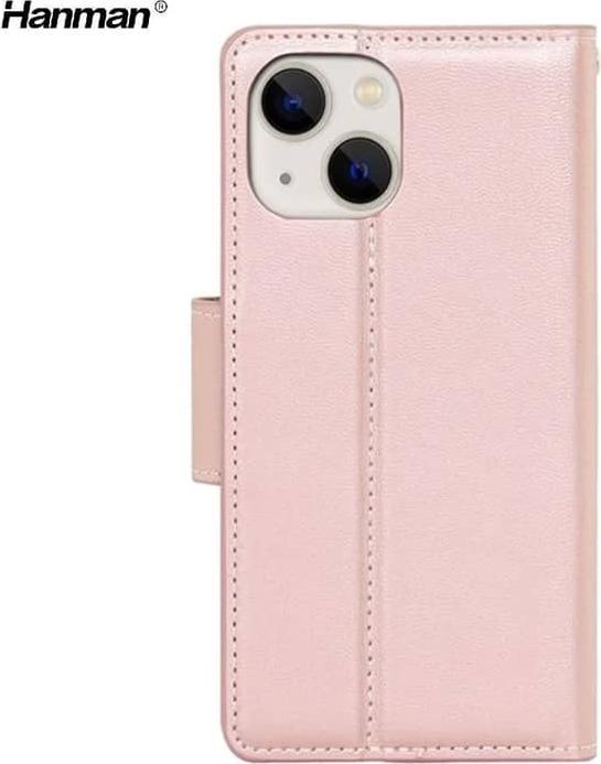 Actual product image Hanman Apple iPhone 7/8/SE 2020/SE 2022 - Mill Flip Case mit 3 Kartenfächern, roségold (Apple iPhone 8, Apple iPhone 7, Apple iPhone SE (2nd Gen), Apple iPhone SE (3rd Gen))