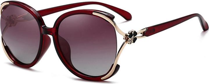 Techsuit - Sunglasses Polarized (1384) - for Women with UV Protection, PC - Red