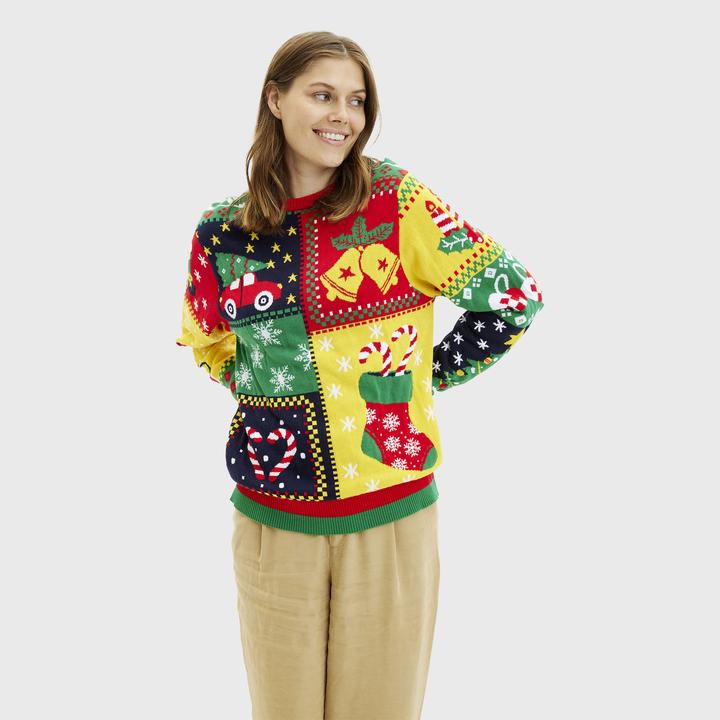 Actual product image Christmas Sweats The Patchwork Sweater (XL)