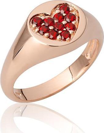 Breuning RING - E.GRANAT (48, 750/18 K Gold)