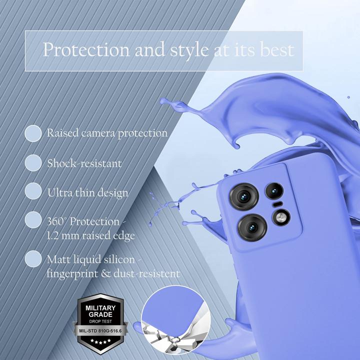 Actual product image Cadorabo Case for Motorola Moto Edge 50 Pro TPU Liquid Silicone Cover (Motorola Edge 50 Pro)