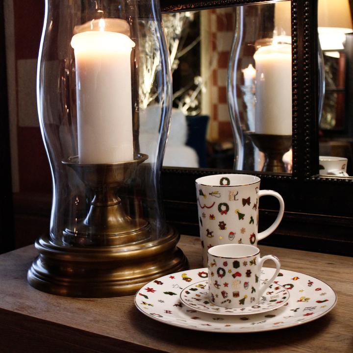Actual product image Taitù Noël Oro plate flat (4 x, 28 cm)