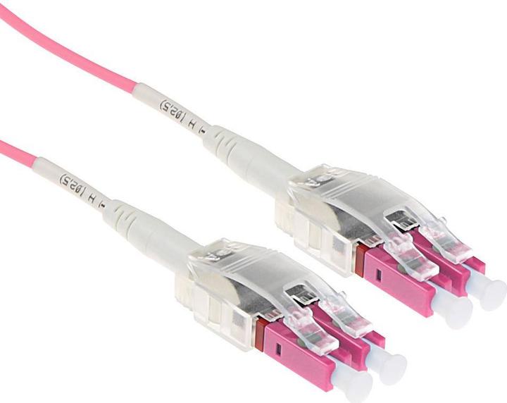 Image du produit 7 mètres de câble fibre optique multimode 50/125 OM4 polarité torsadée avec connecteurs LC (CAT6, 7 m)