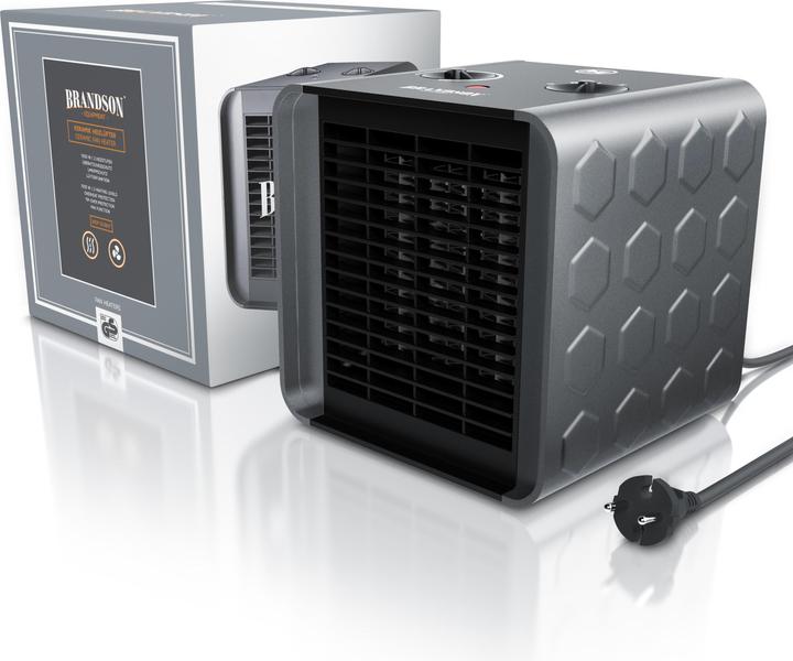 Produktbild Brandson Heizlüfter 1500 W Keramik Heizelement Temperaturregelung, Badezimmer Keramikheizgerät Energiesparend (1500 W)