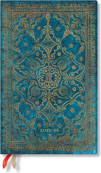 Paperblanks PAPERBLAN Agenda Azurblau Maxi 25/26 FD0668-9 1W/2S 18M DE VER SC 13.5x21cm (13.5 x 21 cm, German)