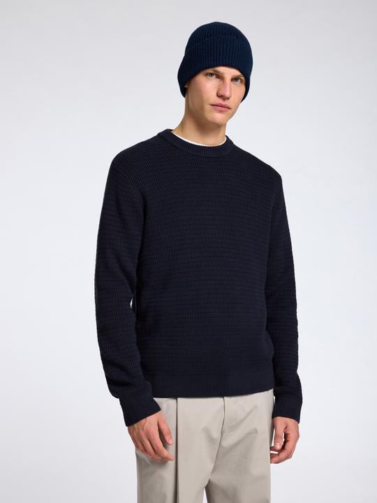 Actual product image Selected Homme Slhtheo Ls Knit Structure Crew Neck (XXL)