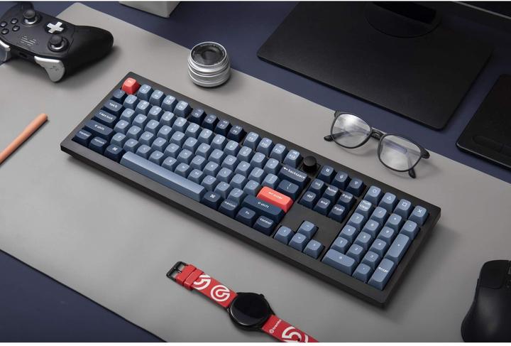 Actual product image Keychron V6 Max QMK/VIA Wireless Custom Mechanical Keyboard Fully Assembled Knob,Carbon Black, Gater (US, Wireless)