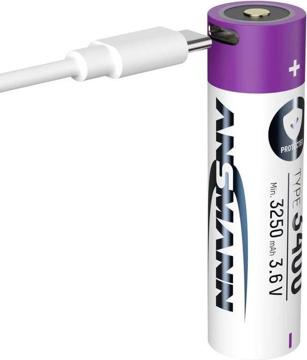 Immagine prodotto Ansmann Batteria agli ioni di litio 18650 (1 pz., 18650, 3400 mAh)