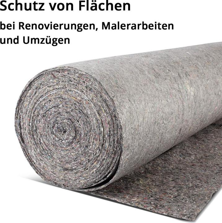 Produktbild Stahlwerk Abdeckvlies Malervlies Vliesrolle Schutzvlies Flies 50 M 220 g pro mÂ² (50 m, 1000 mm)