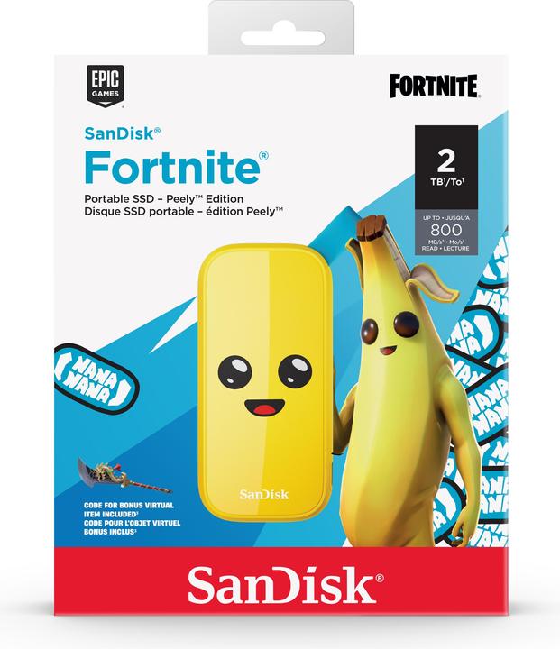 Actual product image SanDisk Portable SSD 2TB Peely Edition (2000 GB)