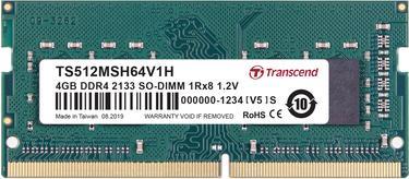Actual product image Transcend SODIMM DDR4 2133Mhz 4GB Non-ECC 1.2V CL15 (1 x 4GB, 2133 MHz, DDR4-RAM, SO-DIMM)